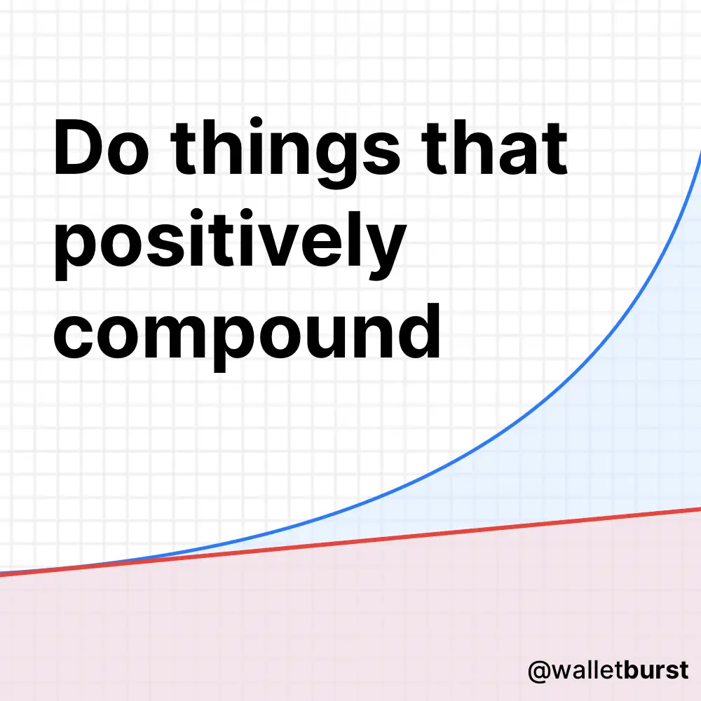 Do Things That Positively Compound