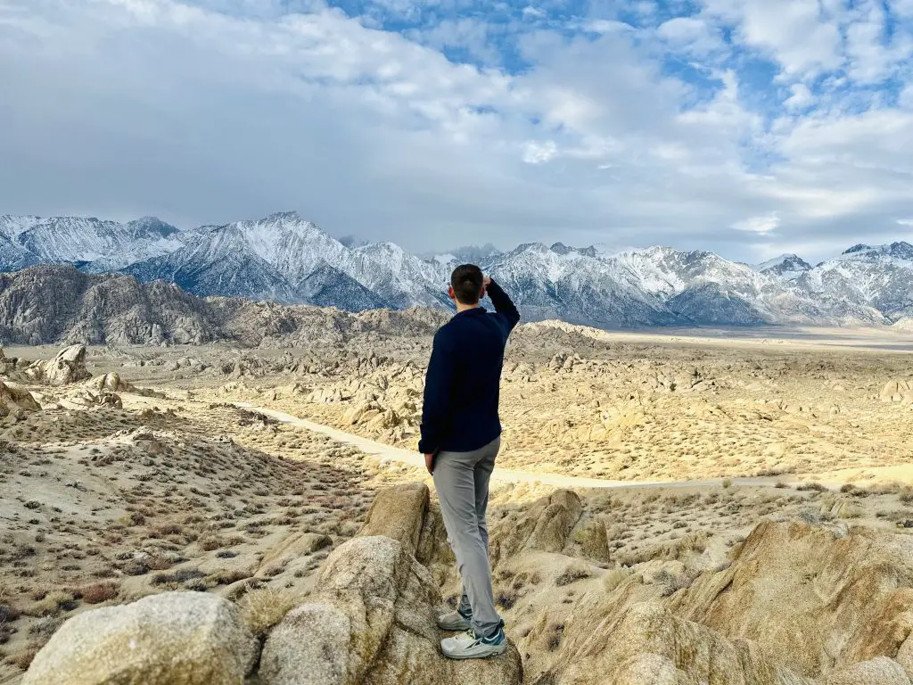 Me gazing off into the East Sierra near Lone Pine, CA